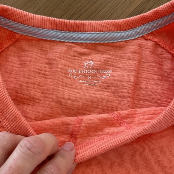SOUTHERN TIDE CORAL PULLOVER CREW NECK KNIT TOP - Picture 3 of 11